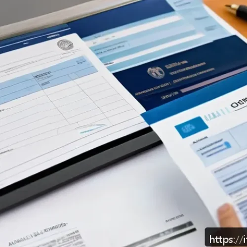 Home 31 대출 담보로 필요한 서류 - A professional office scene showing a well-organized digital and paper dossier for a secured loan ap...